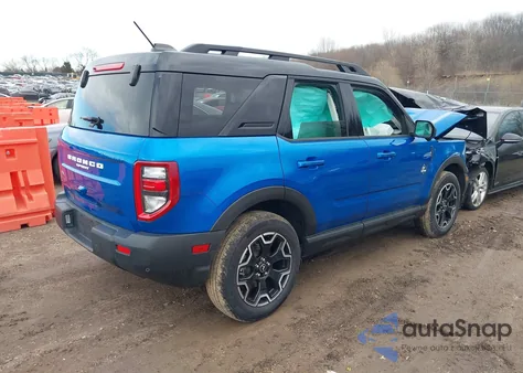 2025 Ford Bronco Sport Outer Banks z USA, uszkodzony, nr VIN 3FMCR9CN4SRE29879